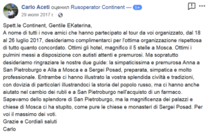 Recensione del viaggio San Pietroburgo Mosca